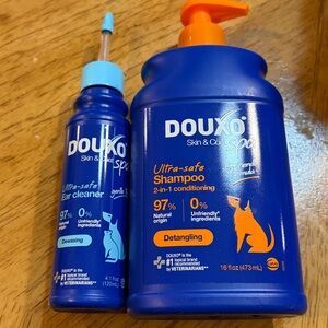 Douxo Spa Skin & Coat Ultra-Safe Shampoo & Conditioner 16fl oz & Ear Cleaner